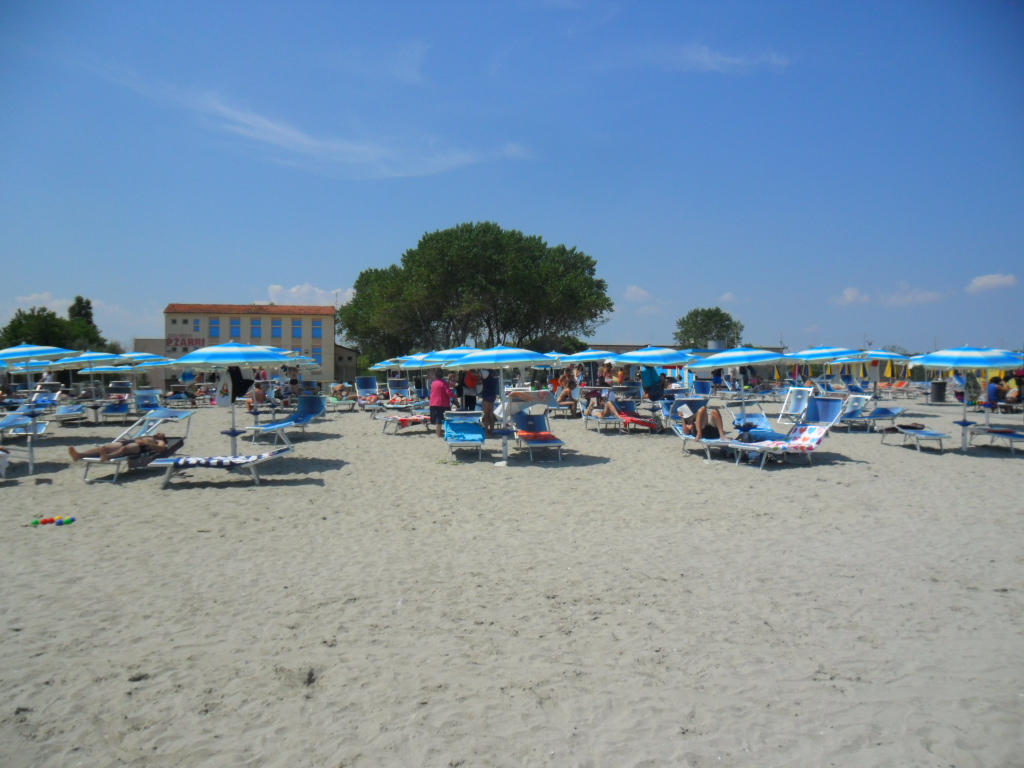 Blick vom Meer auf unseren Strand